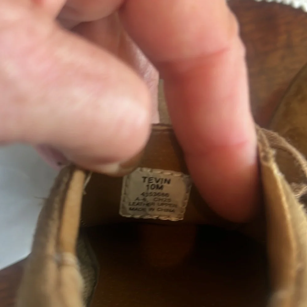 Sperry little boys suede slip on top sider TEVIN 10 medium leather preowned
